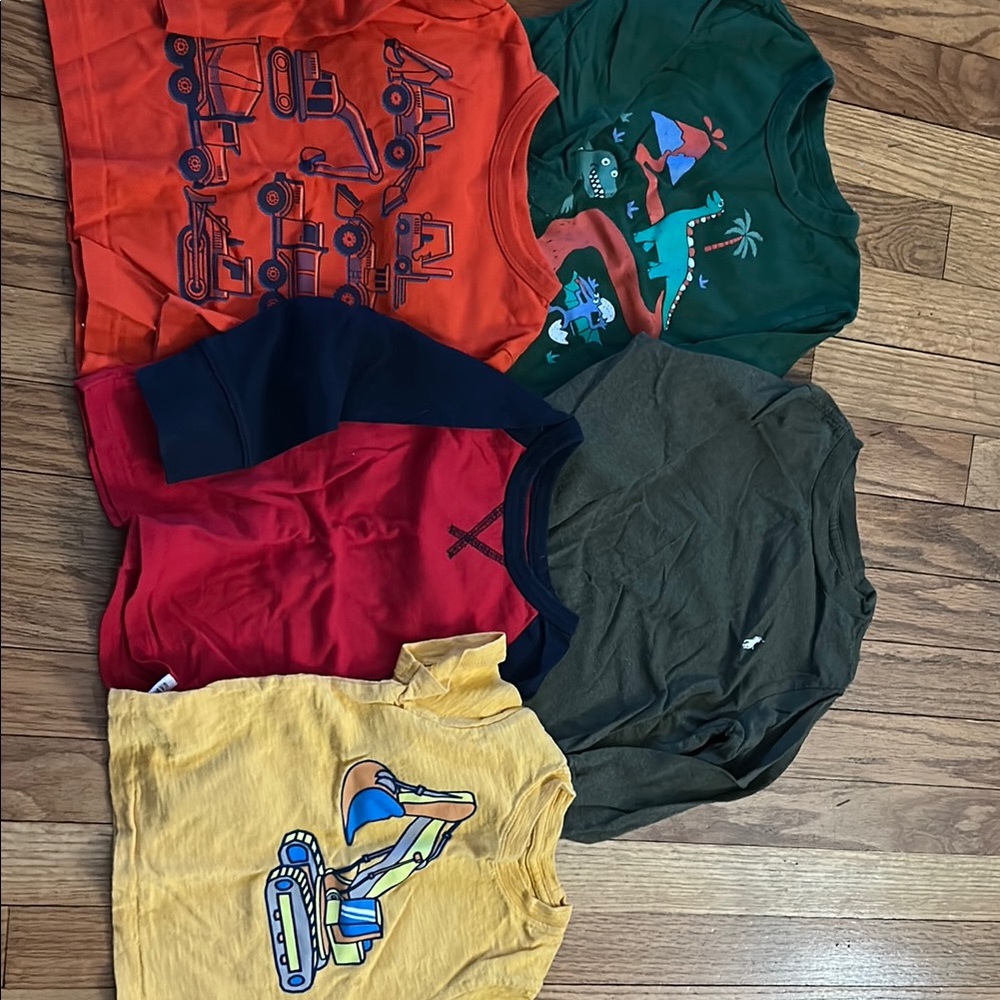 Kids' Colorful Graphic T-Shirts Set